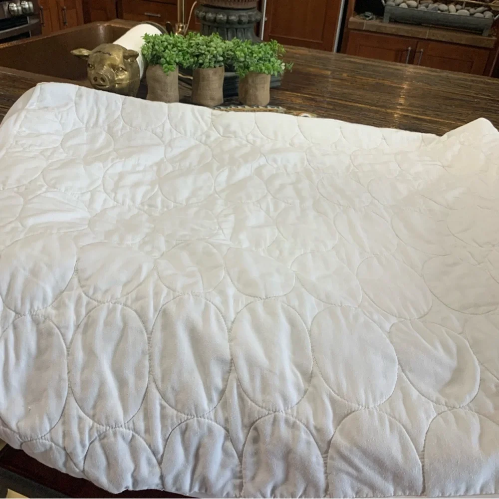 Target brand white Cal King Mattress Protector with elastic anti slip